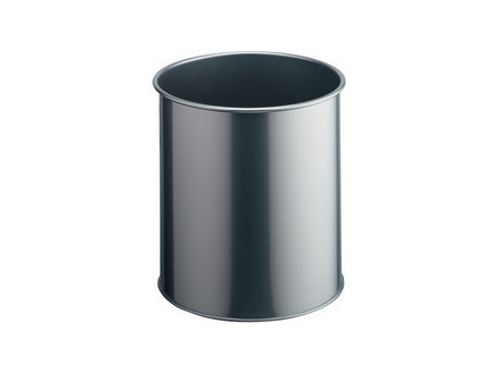 DURABLE Corbeille à papier, rond, 15 litres, anthracite