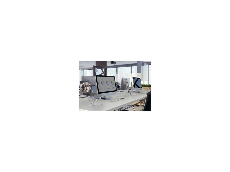 DURABLE Support pour ordinateur portable RISE, argent