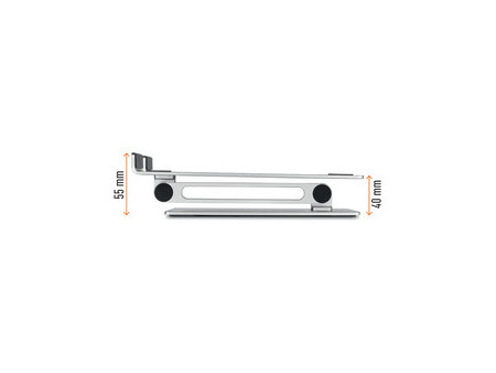 DURABLE Support pour ordinateur portable RISE, argent