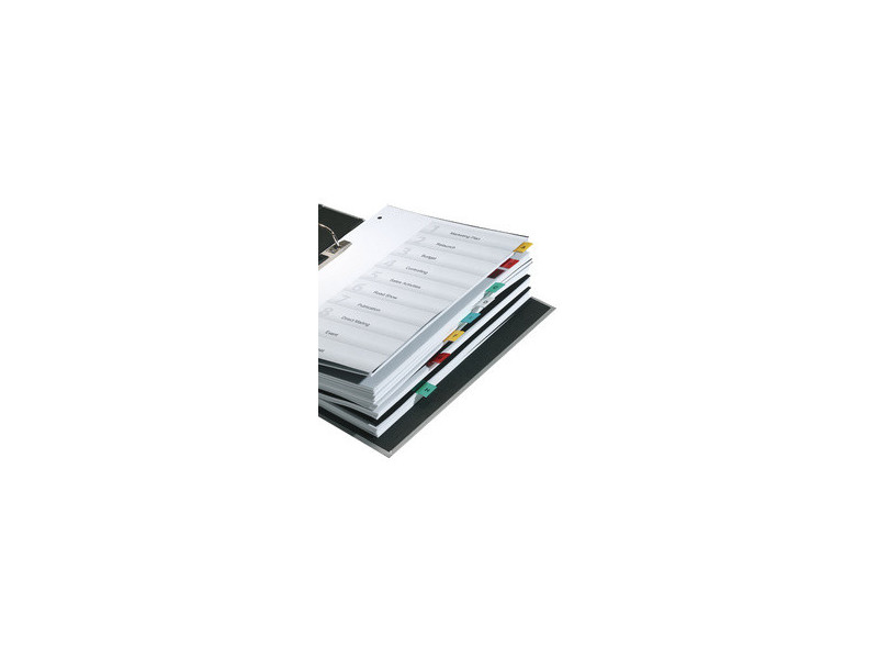 DURABLE Onglet autocollant TABFIX, 2 lignes, transparent