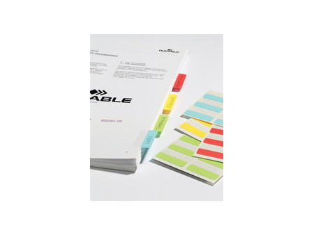DURABLE Index repositionnable Quick Tab, assorti