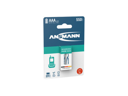 ANSMANN NiMH maxE DECT blue, Micro AAA, 800 mAh, blister 2