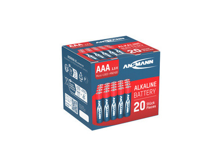 ANSMANN Pile alcaline 'RED', Micro AAA, blister de 20