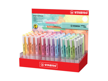 STABILO Surligneur swing cool Pastel, présentoir de 48