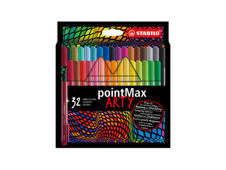 STABILO Stylo-feutre pointMax ARTY, étui carton de 24
