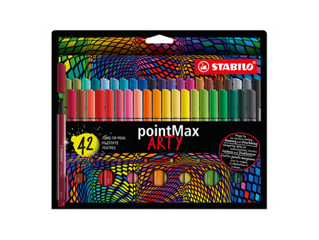 STABILO Stylo-feutre pointMax ARTY, étui carton de 24