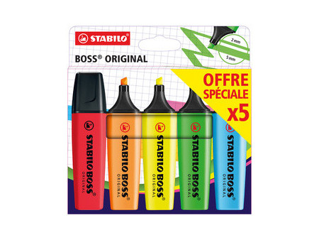 STABILO Surligneur 'BOSS ORIGINAL', étui de 5