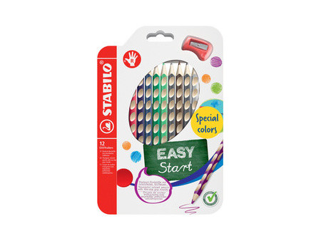 STABILO Crayon de couleur EASYcolors L, étui de 24