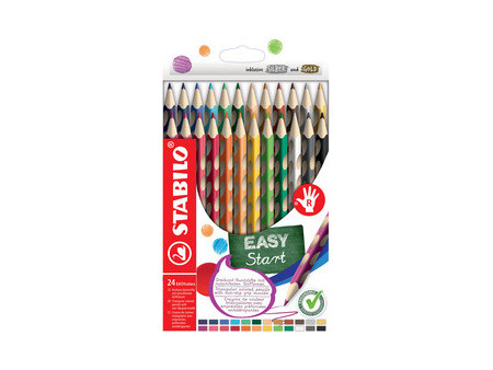 STABILO Crayon de couleur EASYcolors R, étui de 24