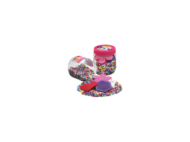 Hama Perles à repasser midi + plaques, en boîte plastique