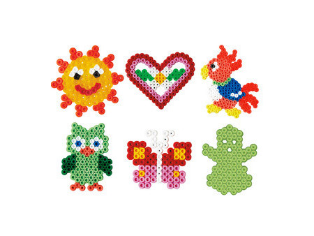 Hama Perles à repasser midi + plaques, en boîte plastique