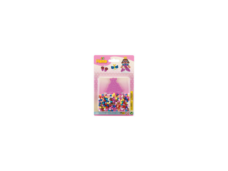 Hama Perles à repasser midi 'Princesse/papillon', blister