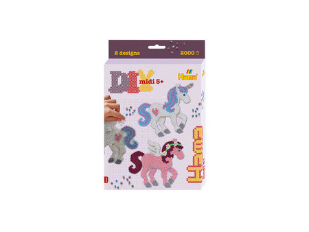 HAMA Perles à repasser midi 'Chevaux imaginaires', coffret