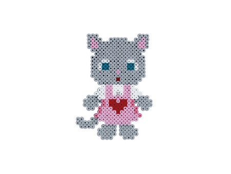 Hama Perles à repasser midi 'Chat habillé', boîte cadeau