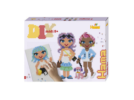 Hama Perles à repasser midi 'Fashion Girls', coffret cadeau