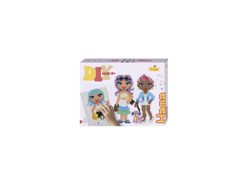 Hama Perles à repasser midi 'Fashion Girls', coffret cadeau