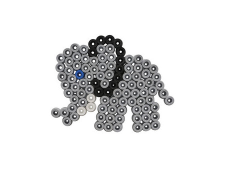 Hama Perles à repasser maxi + plaque 'Éléphant', boîte