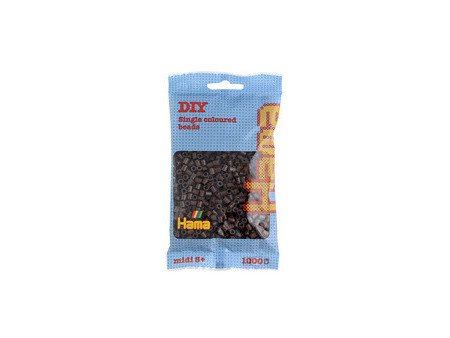 Hama Perles à repasser midi, dans un sachet, aubergine