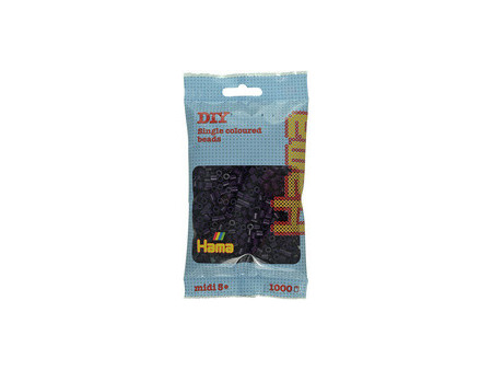 Hama Perles à repasser midi, dans un sachet, aubergine