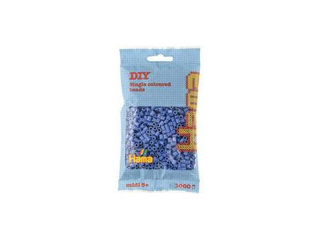 Hama Perles à repasser midi, dans un sachet, aubergine