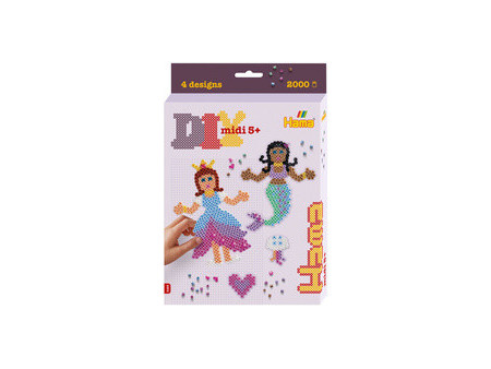 Hama Perles à repasser midi 'Princesse & sirène', coffret