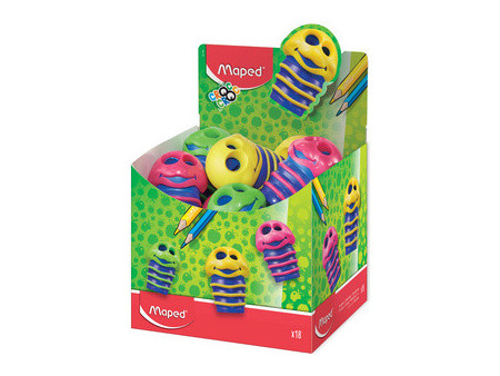 Maped Taille-crayons avec réservoir Croc Croc, présentoir
