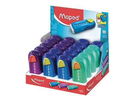 Maped Gomme en plastique Universal Gom Stick, présentoir de