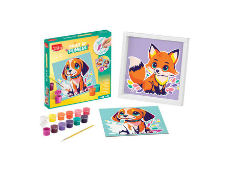 Maped Creativ Coffret de peinture au numéro Chat & Lapin