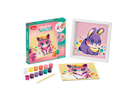 Maped Creativ Coffret de peinture au numéro Chien & Renard