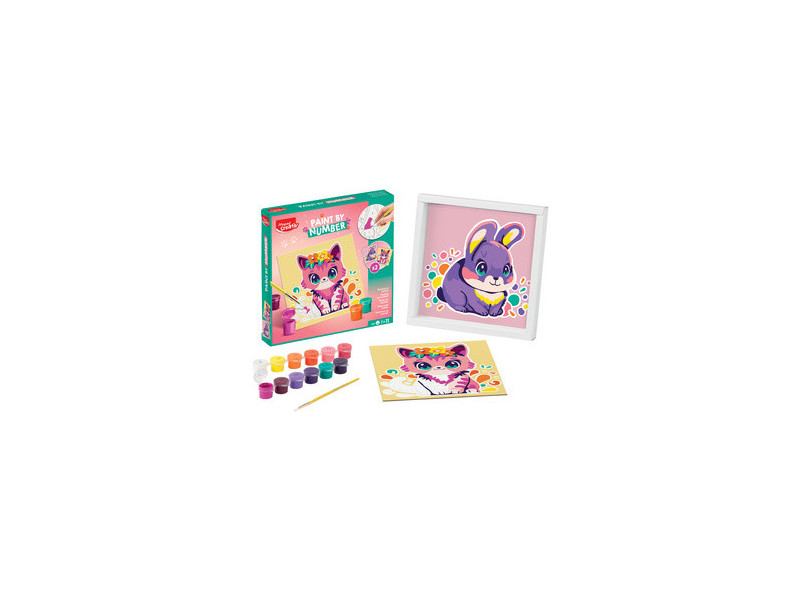 Maped Creativ Coffret de peinture au numéro Chien & Renard
