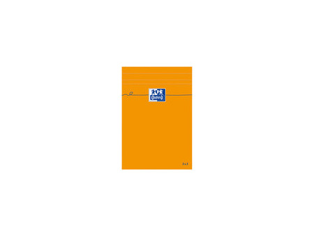Oxford Bloc-notes, 110x170mm, quadrillé, 80 feuilles, orange