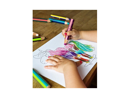 STABILO Crayon multi-talents woody 3 en 1 duo, étui de 10