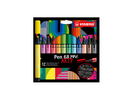 STABILO Feutre Pen 68 MAX, étui de 18 ARTY