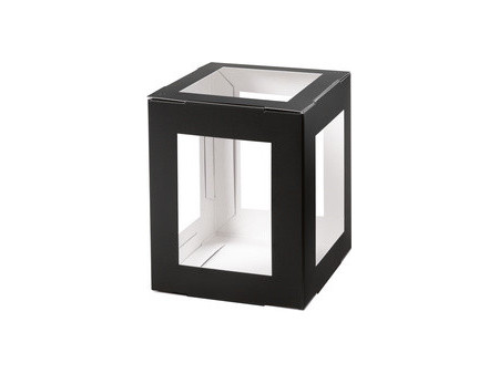 folia Pièces en carton pour lanterne, 135x135x180 mm, noir
