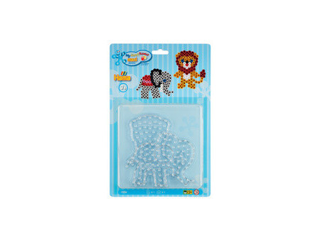 Hama Plaques pour perles à repasser 'Lion, petit éléphant'