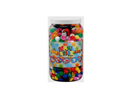 Hama Maxi Stick Perles à piquer, dans un pot, 250 pièces
