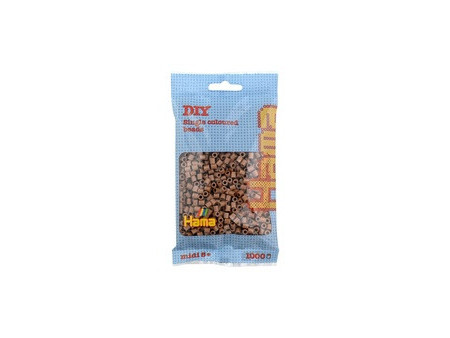Hama Perles à repasser midi, dans un sachet, bois de rose