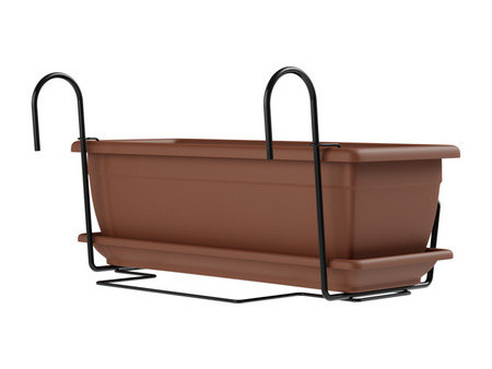 tera Kit de jardinière 'Nara', support inclus, terracotta