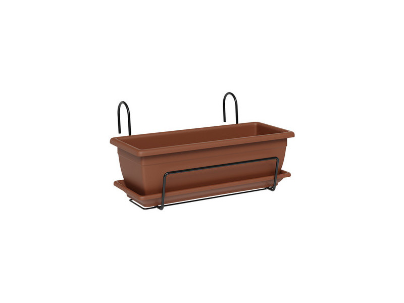 tera Kit de jardinière 'Nara', support inclus, terracotta