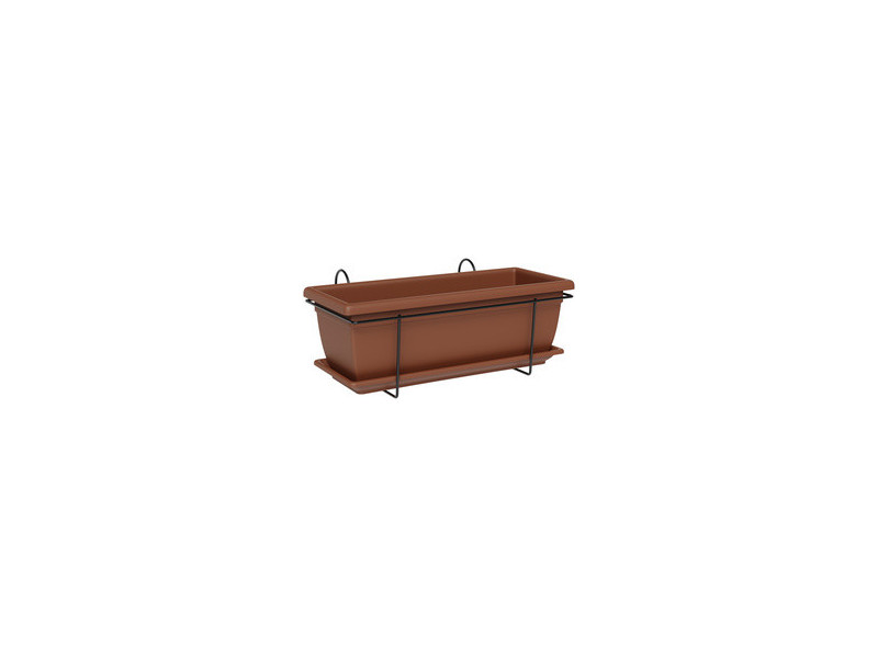 tera Kit de jardinière XXL 'Tora', support inclus,terracotta