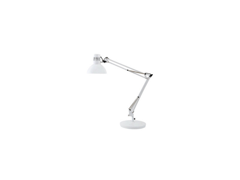 ALBA Lampe de bureau LED 'ARCHI', pince/socle, blanc