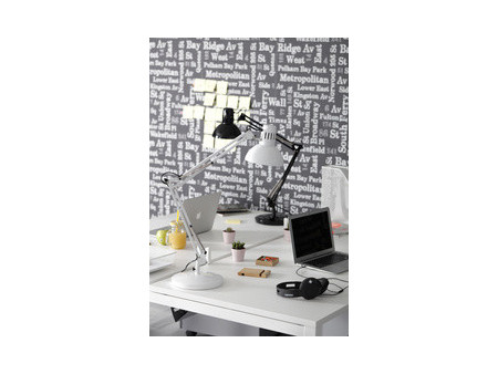 ALBA Lampe de bureau LED 'ARCHI', pince/socle, blanc