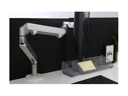 ALBA Organiseur de bureau 'MESHBOARD', en métal, gris
