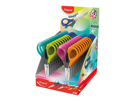 Maped Ciseaux Sensoft, longueur: 130 mm, présentoir de 24