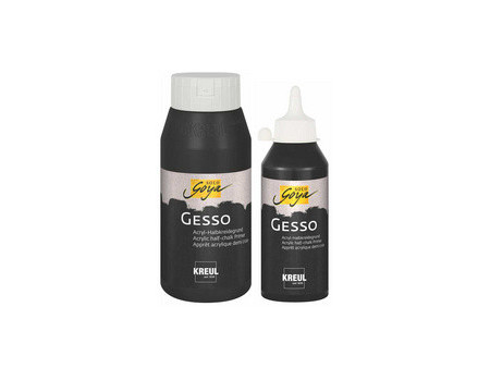 KREUL Apprêt acrylique SOLO Goya Gesso, noir, 750 ml
