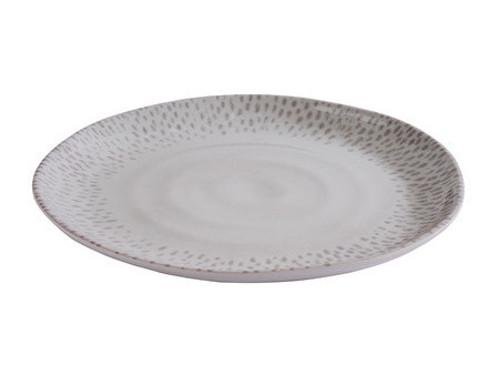 APS Assiette FOOTMARK, diamètre: 210 mm, blanc/gris