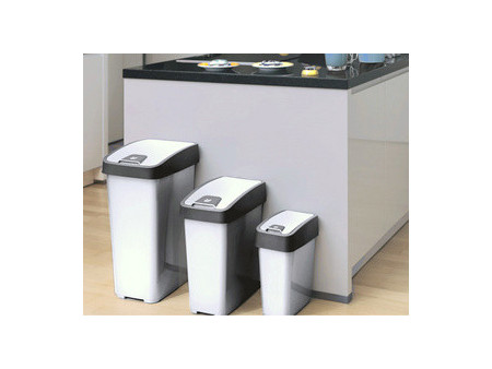 swirl Sac poubelle, avec poignées, 20 litres, blanc