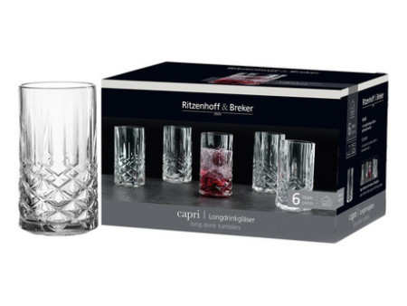 Ritzenhoff & Breker Verre à long drink CAPRI, 0,36 l
