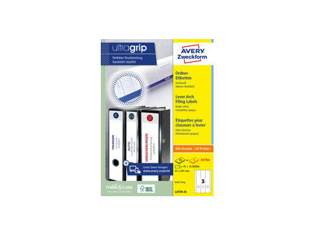 AVERY Zweckform Etiquette pour dos de classeur, bleu