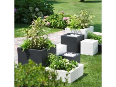 tera Cube à plantes 'Schio Cubo 60', anthracite